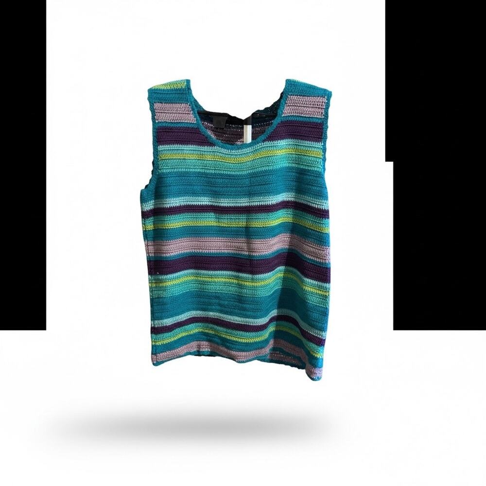 August Max Knit Sweater Tank Top Size 2 Size Multicolor Sleeveless